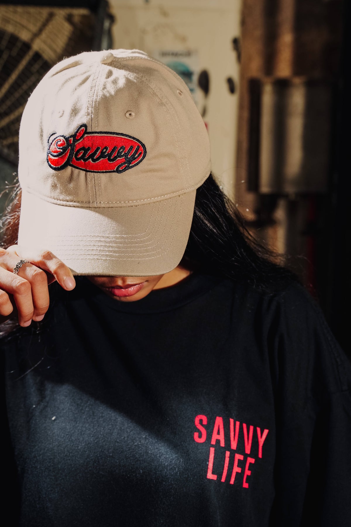 Signature Script Dad Hat (Cream)