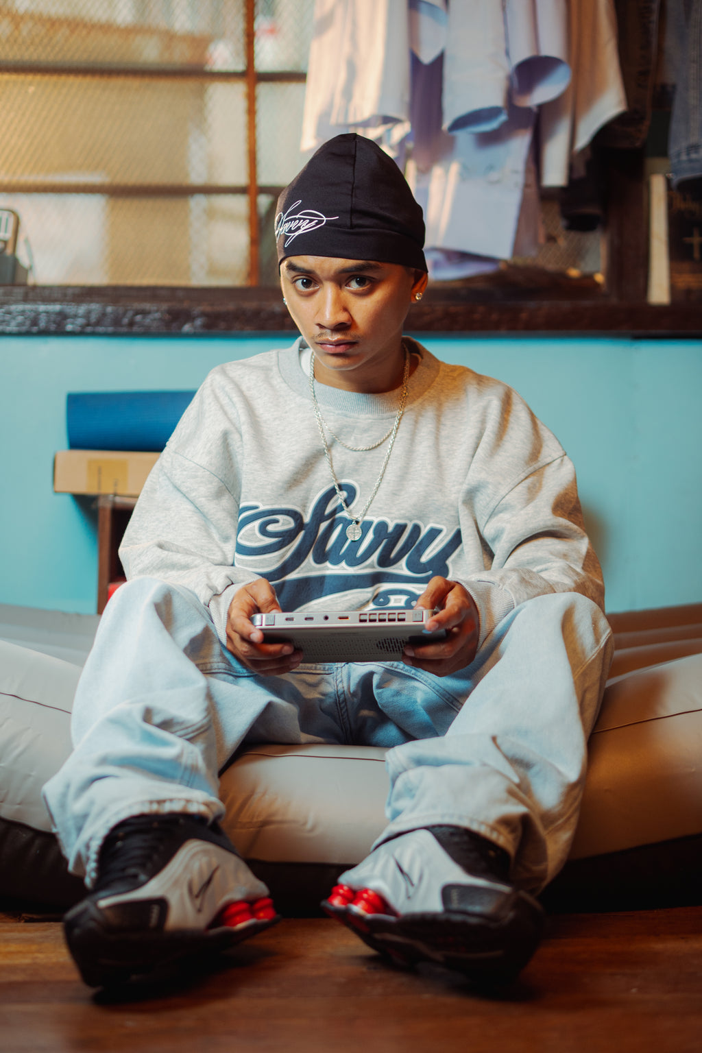 SWERVE IN GLACIER GRAY LONGSLEEVE