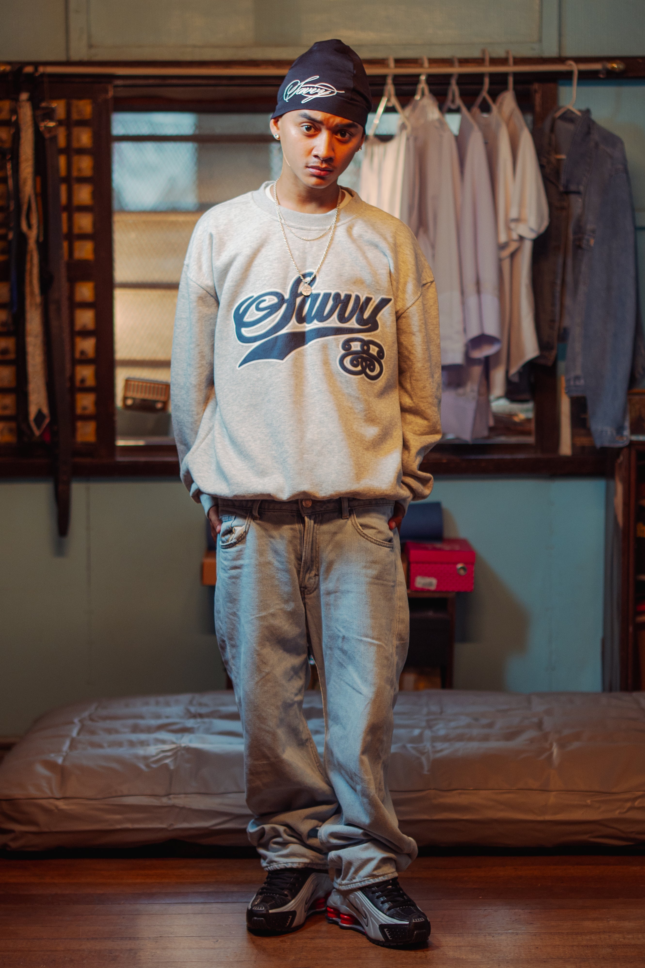 SWERVE IN GLACIER GRAY LONGSLEEVE