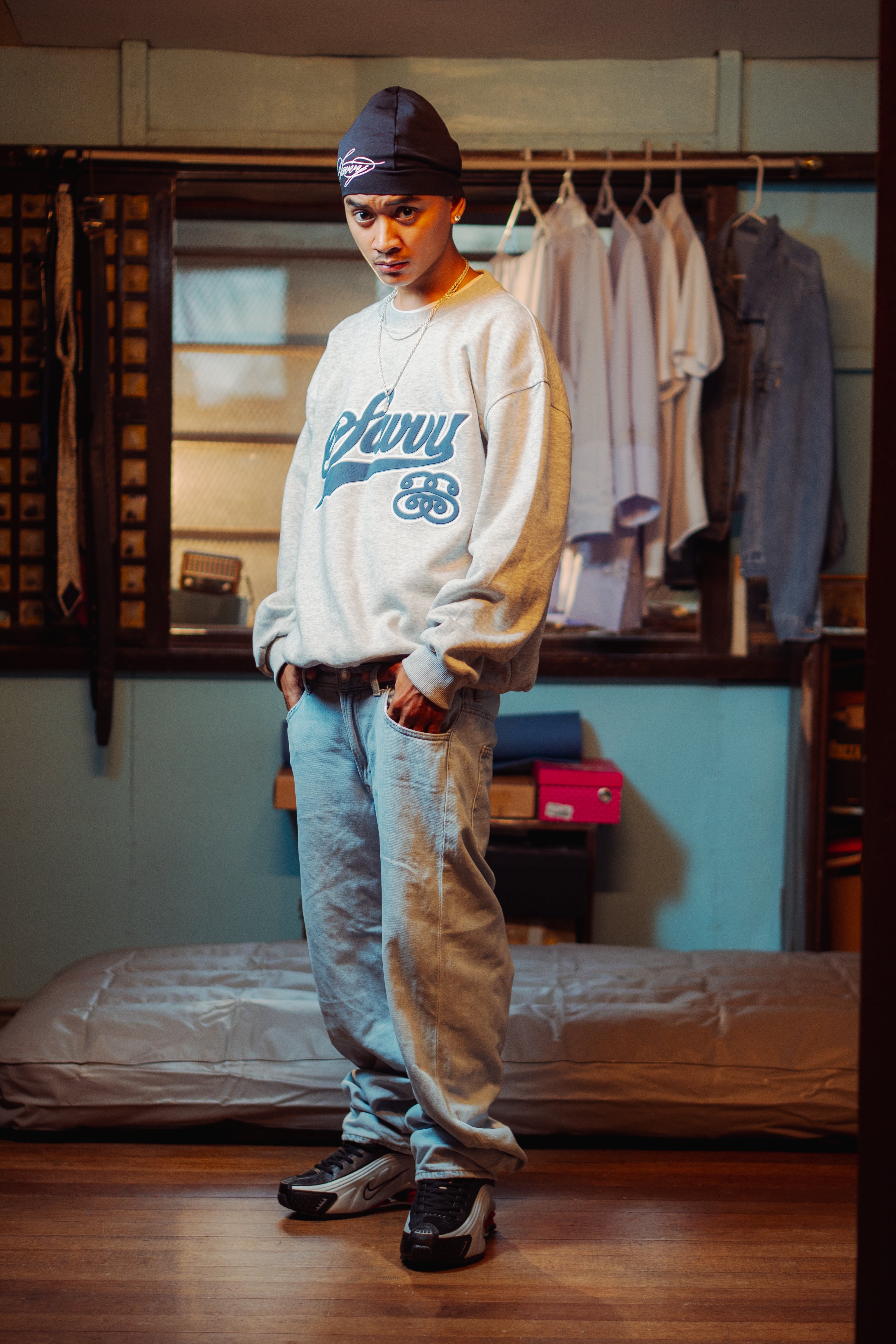 SWERVE IN GLACIER GRAY LONGSLEEVE