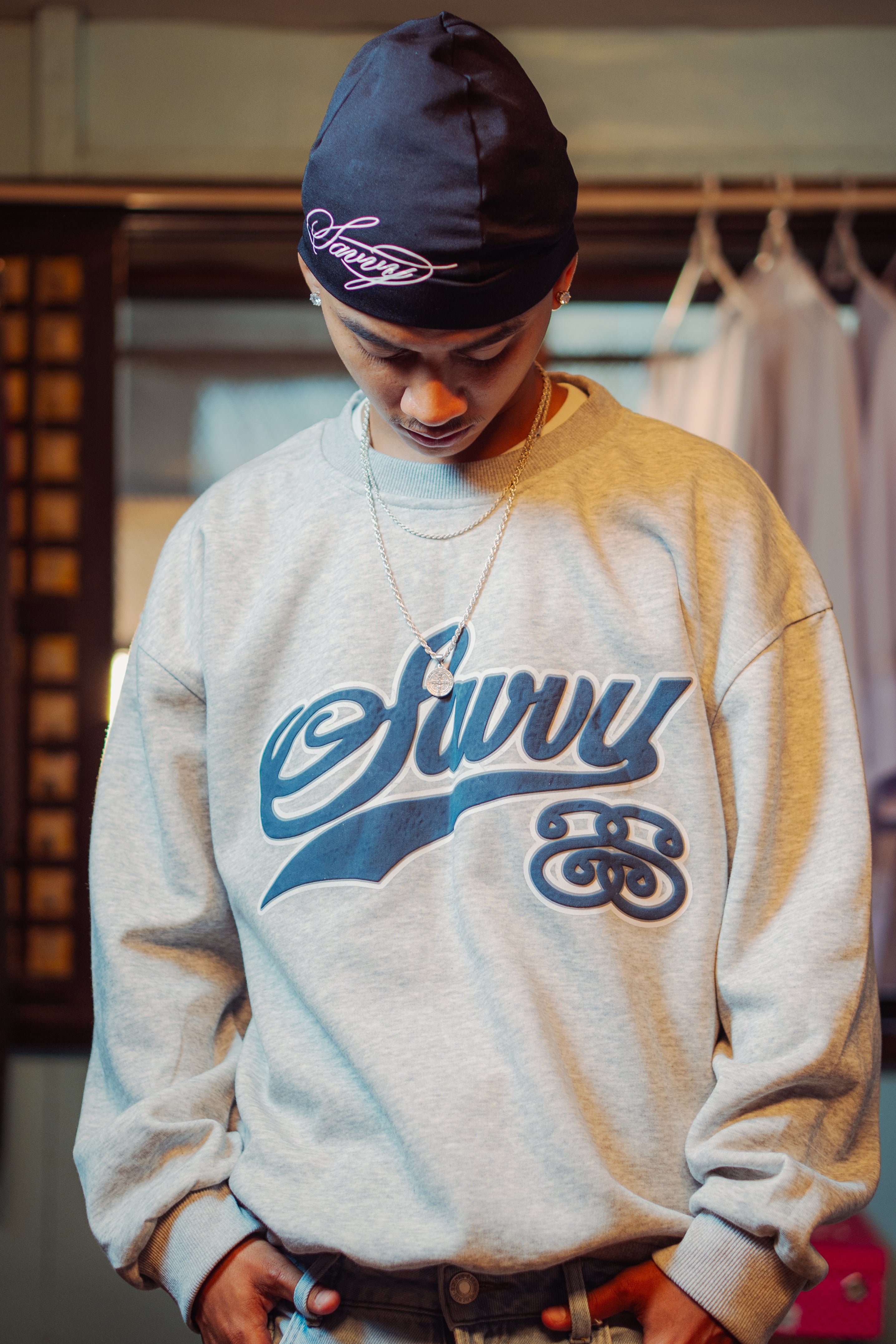 SWERVE IN GLACIER GRAY LONGSLEEVE